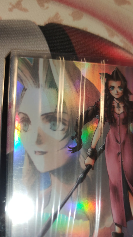 Pack: Aerith 1-002-2 SECRET Foil variant + normal variant + NFT OFFICIAL FOIL Final Fantasy VII 25 anniversary art museum collection